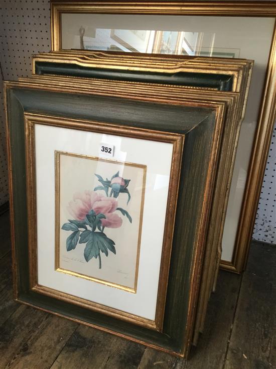 13 Trowbridge and other framed prints of flowers